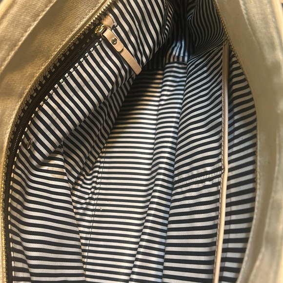 Kate Spade Remmi Ash Street Large Zip Tote Bag Canvas Cement l - Picture 7 of 9